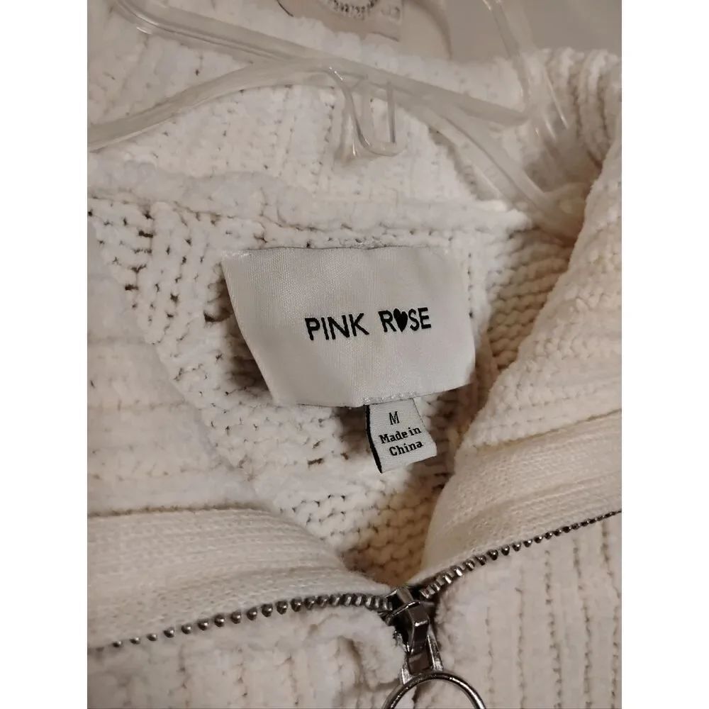 Used Pink Rose Sweater - Picture 3 of 3
